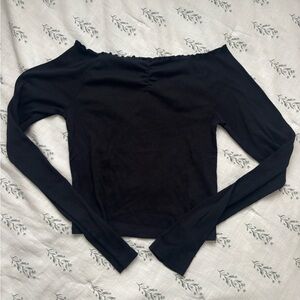 Wild Fable Black Long Sleeve Top